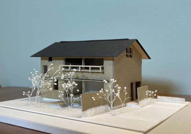 マチナカミドリの家模型写真