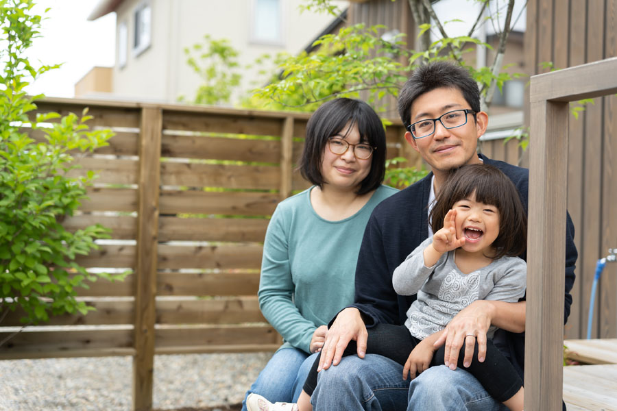 下駒沢の家　家族写真